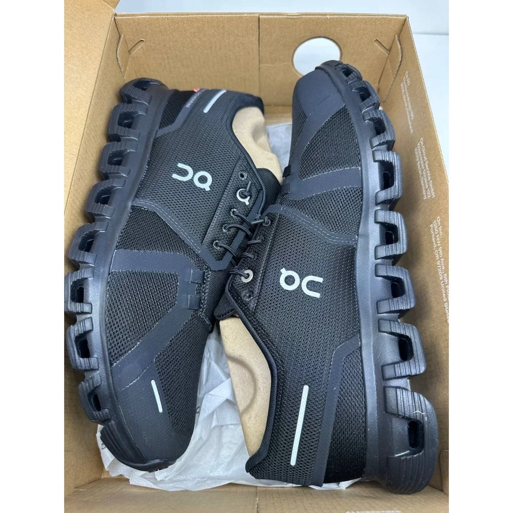 On Cloud 6 Wide Mens Running Shoes Black Black 3MG10431043 Size 9 Wide 2E